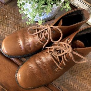 SOLD via Mercari _Neutral Leather Booties